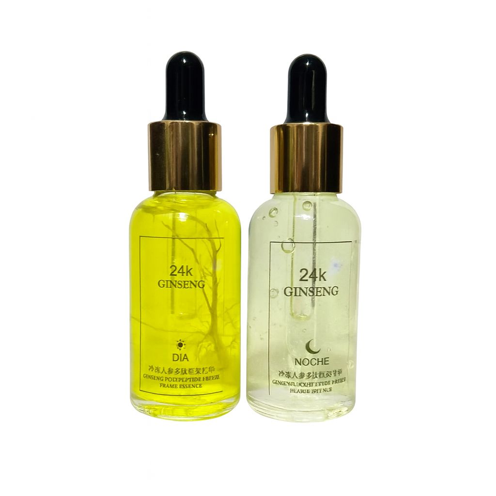 Set Facial 24K Ginseng – Sérum Día y Noche